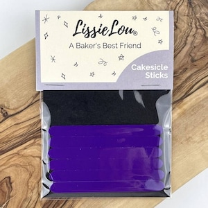 Purple Acrylic Cakesicle Lollipop Sticks, Cakesicle Sticks, Acrylic Cakesicle Sticks, Reusable Cake Pop Sticks, Acrylic Popsicle Sticks