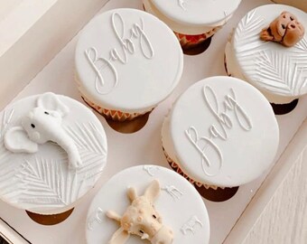 Biscuits /& Cakes for Baby Shower Baby Pram Fondant Icing Embosser Stamp for Cookies