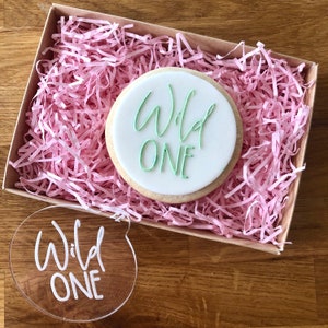 Wild One Cookie Embosser, Baby Shower Cookie Stamp, Baby Shower Cookie Embosser, Fondant Embosser, Baby Icing Stamp, Baby Shower Stamp