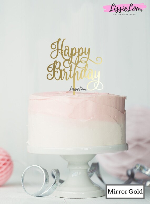 Topper Per Torta In Acrilico Con Decorazioni Scintillanti - Accessorio Per Feste Di Compleanno (7.8 Pollici)