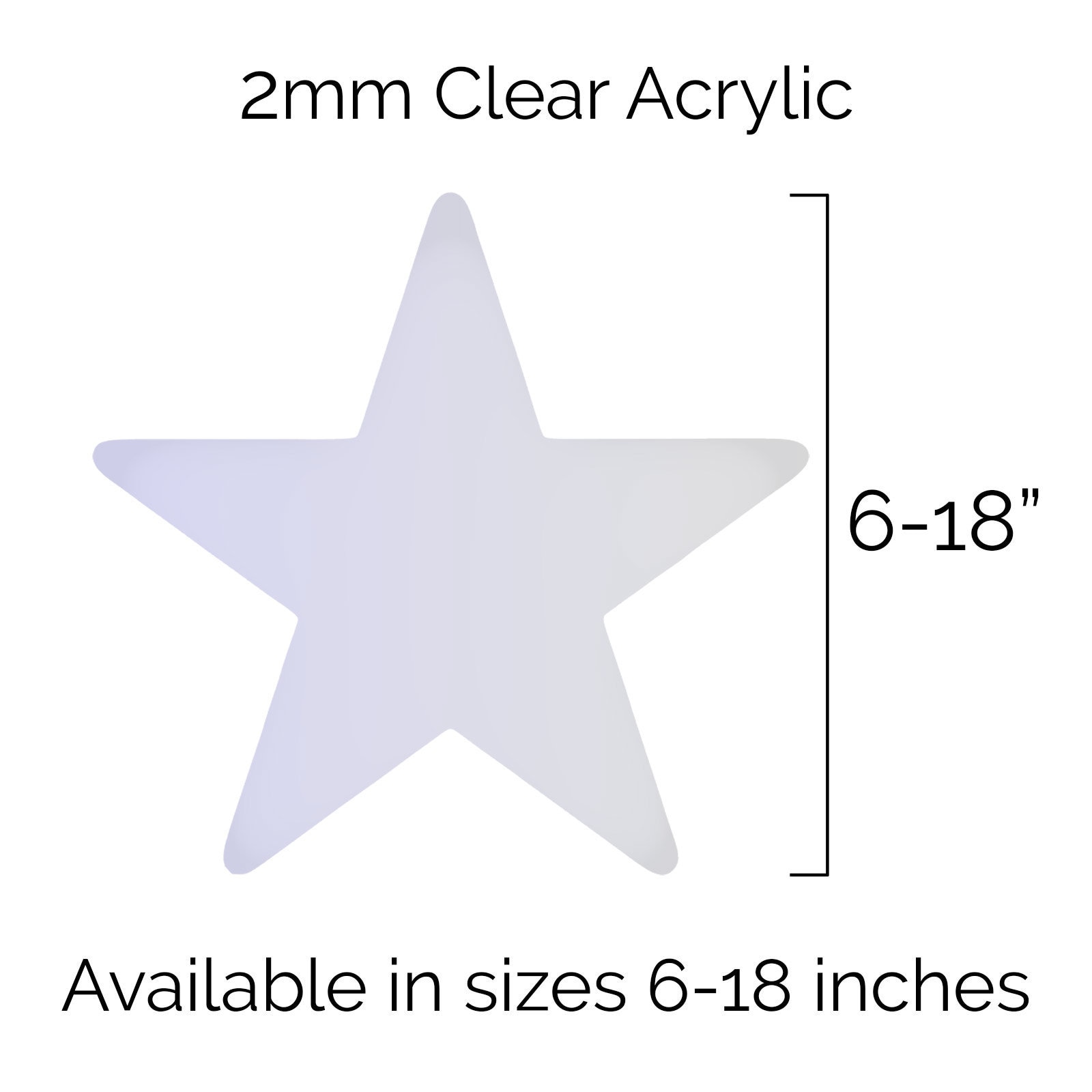 Acrylic Cake Shape Star Mold