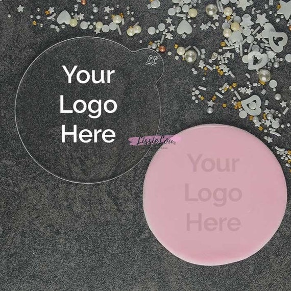 Custom 'Your Logo' Cookie Embosser, Custom Cookie Stamp, Icing Stamp, Fondant Embosser, Custom Cookie Embosser, Custom Cookie Logo