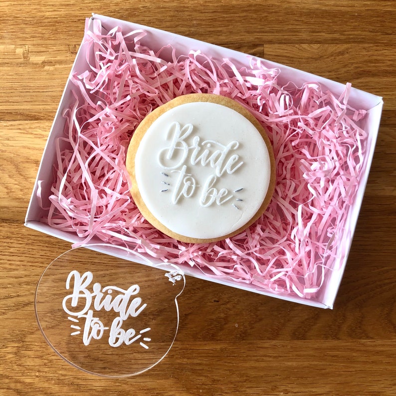 Bride to Be Cookie Embosser Bridal Cookie Stamps Fondant Etsy UK