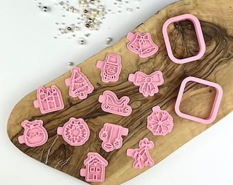 AlphaBakes Advent Calendar Set Cookie Cutters and Stamps, Cookie Advent Calendar, Christmas Countdown, Advent Calendar, Merry Christmas