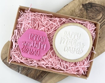 Happy Mother&#39;s Day Style 2 Cookie Stamp, Happy Mother&#39;s Day, Mum Cookie Embosser, Happy Mother&#39;s Day Cookie Stamp, Postal Box Ideas