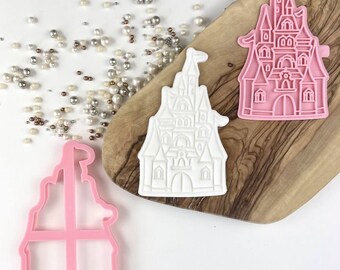 Princess Castle Cookie Cutter and Stamp by Catherine Marie Cake, Princess Cookie Stamp, Fairy Cookie Embosser, Princess Cookie Embosser