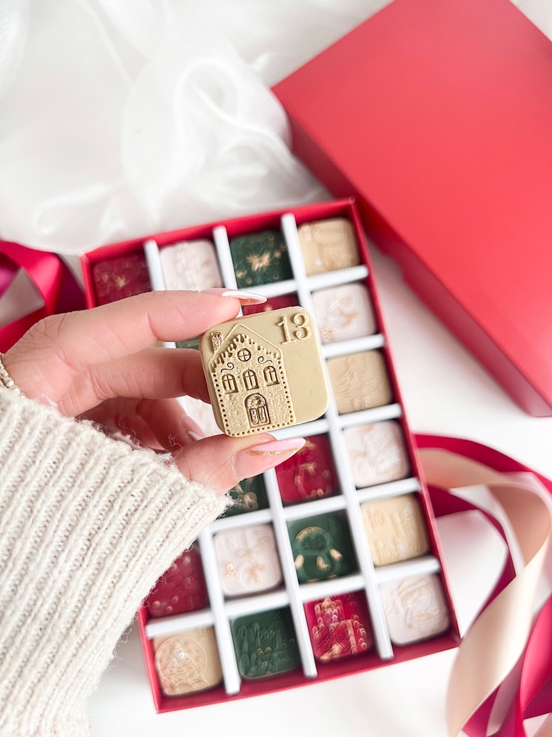 Chellbells Cakes 24 Days of Christmas Advent Calendar Cookie Embosser