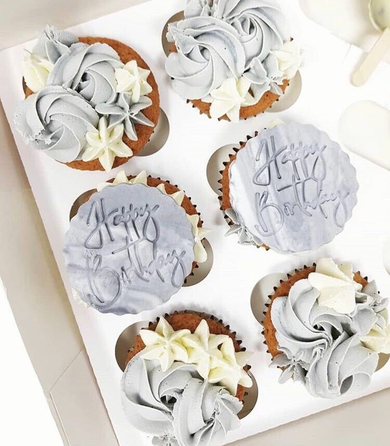 Happy Birthday Cookie Stamp Fondant Stamp Fondant Cookie Etsy