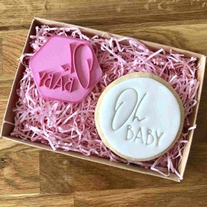 Kakstämpel för babyshower, kakpräglare för babyshower, fondantpräglare, kakstämpel för babyshower, stämpel för babyglasyr, stämpel för babyshower