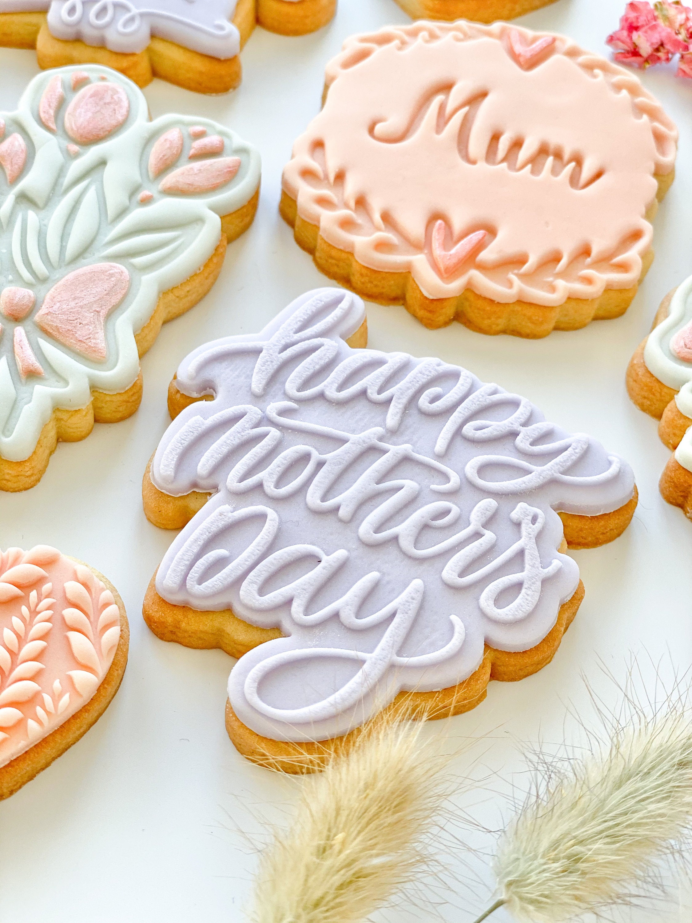 Happy Mother's Day Style 1 Cookie Cutter and Embosser Etsy UK