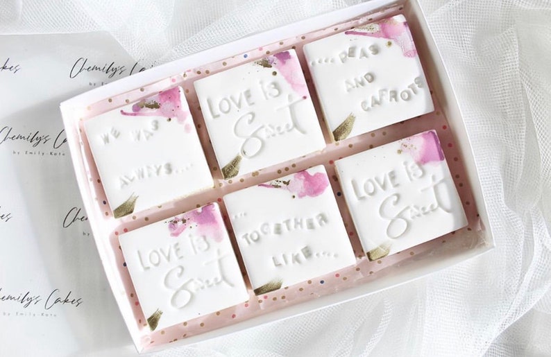 Love is Sweet Cookie Stamp Wedding Cookie Stamp Fondant Etsy