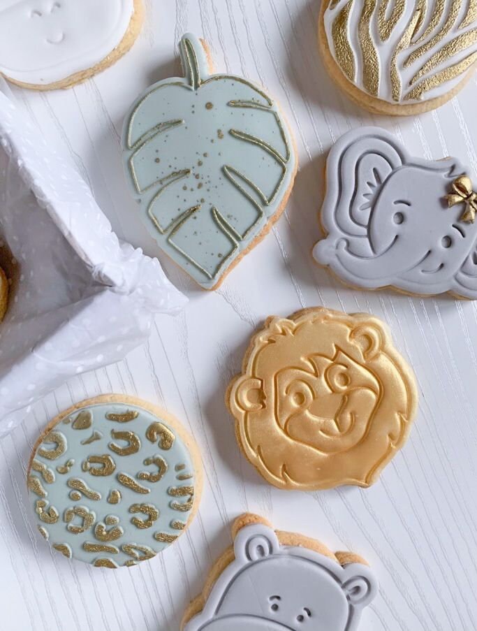 Jungle Leaf Cookie Cutter and Embosser, Jungle Cookie Cutter, Fondant ...
