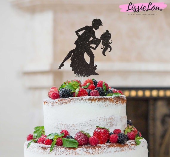 Figura para tarta de boda de novios bailando - 21 cm