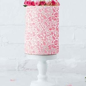 Enchanting Forest Cake Stencil - XL Design Size, Buttercream Cake Template, Cake Design, Cake Ganache Stencil