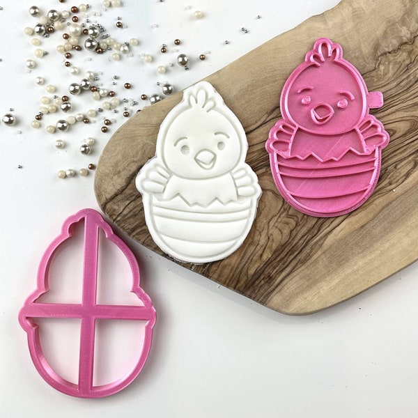 Easter Chick Large Cookie Cutter and Stamp, Happy Easter, Easter Cookie Embosser, Happy Easter Cookie Stamp, Postal Box Ideas