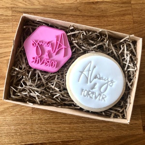 Always and Forever Cookie Stamp, Wedding Cookie Stamp, Fondant Embosser, Wedding Icing Stamp, Cookie Cutter, Wedding Cookie Embosser