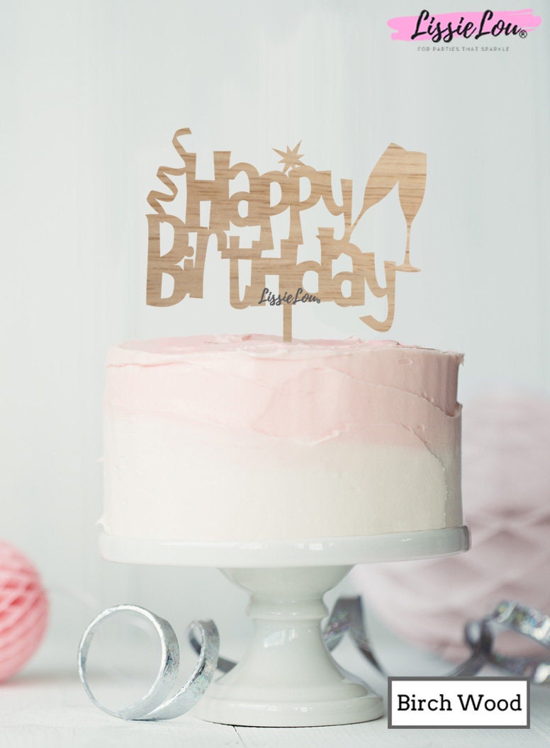 Joyeux Anniversaire Fun Avec Champagne Verres Gateau Topper Etsy Joyeux Anniversaire Fun Avec Champagne Verres Gateau Topper Etsy