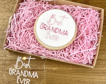 Grandma Ever Cookie Embosser, Mother's Day Baking Stamp