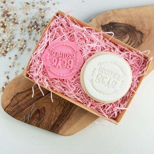 Brother Bear Wild One Style Cookie Stamp, Baby Shower Cookie Stamp, Baby Cookie Cutter, Fondant Stamp, Gender Reveal Cookie Embosser