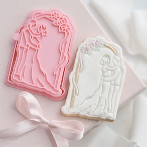 Couple Under Arch Wedding Cookie Cutter and Stamp by Catherine Marie Cake, Wedding Cookie Stamp, Wedding Cookie Embosser, Wedding Gift Ideas
