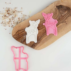 Herten Cookie Cutter en Stempel, Woodland Cookie Cutter, Woodland Animal Cookie Embosser, Woodland Cookie Stamp, Postal Box Ideas