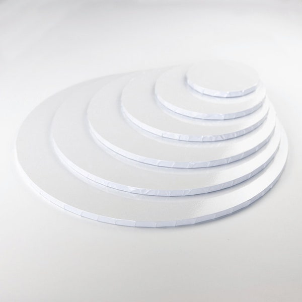 9mm Thick MDF Cake Board Drum, Pack of 5, Cake Drum, High Quality Cake Board, Wedding Cake Board, MDF Cake Drum, White, Black, Gold, Marble