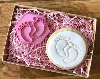 Babies Feet Cookie Stamp, Baby Shower Fondant Embosser