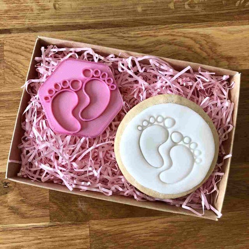 Oh Baby Cookie Embosser Baby Shower Cookie Stamp Baby Shower Etsy