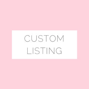 CUSTOM ORDER 6 - Nikki - Customs Fees