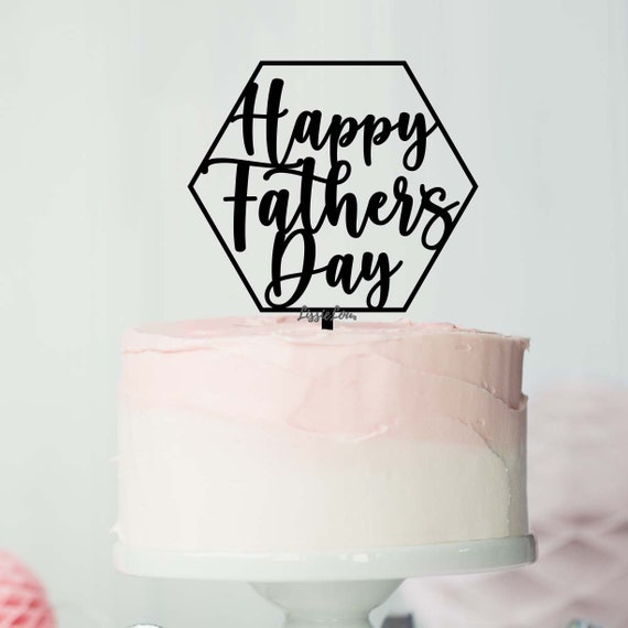 Happy Father's Day Style 1 Cake Topper Father's Day - Etsy