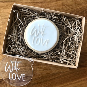 With Love Cookie Embosser, Wedding Cookie Stamp, Fondant Embosser, Wedding Icing Stamp, Cookie Embosser, Love Cookie Embosser, Icing Stamp