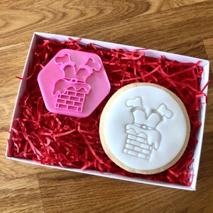 Santa&#39;s Legs Cookie Stamp, Christmas Embosser, Christmas Fondant Stamp, Icing Stamp, Merry Christmas Cookie Stamp, Fondant Embosser