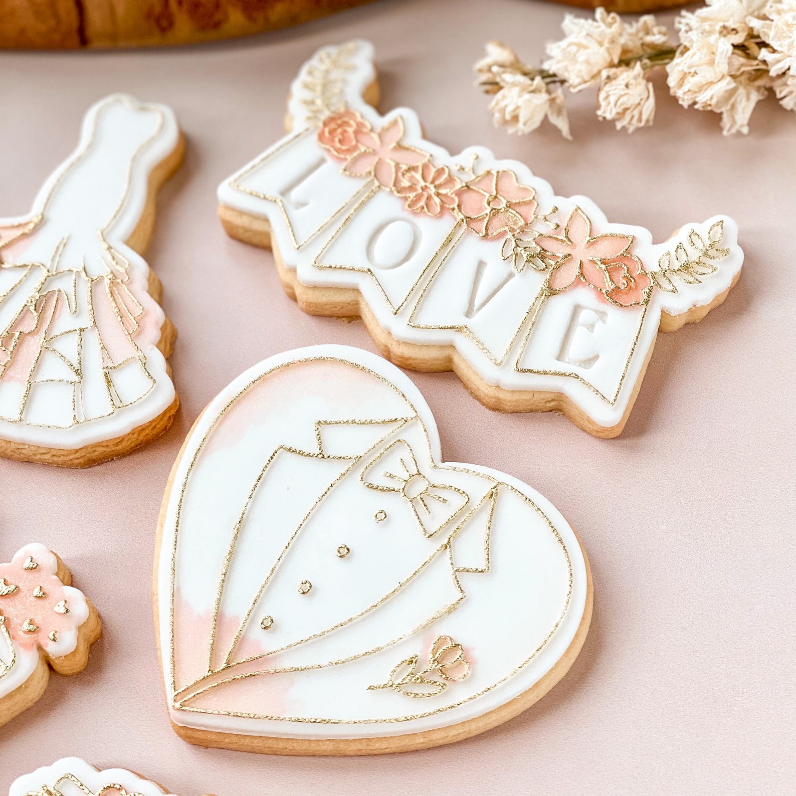 Elegant Wedding Dress Cookie Cutter and Embosser Wedding Etsy UK