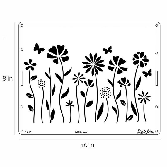 4 Stencil Per Torte Floreali In Plastica PET - Kit Di Decorazione Con Motivi Di Pizzo, Riusabili Per Crema Al Burro, Aerografo E Fondente - 2