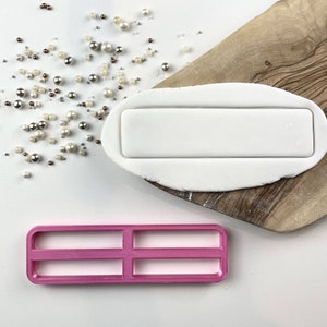 Long Curved Rectangle Cookie Cutter, Plastic Cookie Cutter, Baking Equipment, Icing Embosser, Shape Cookie Cutter, Cookie Cutter