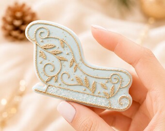 Christmas Sleigh Cookie Cutter and Fondant Embosser