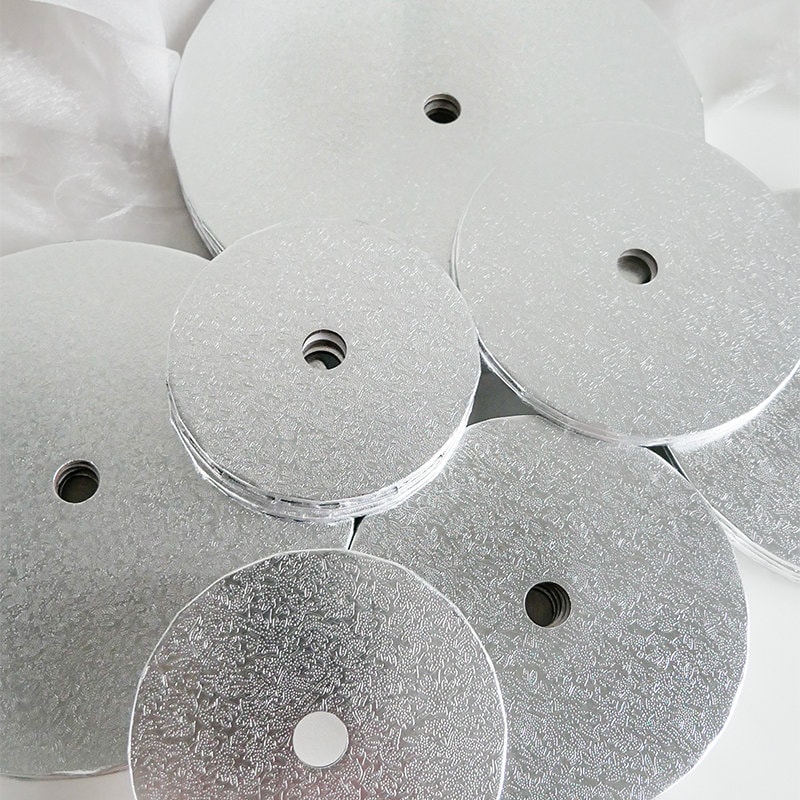 LissieLou Round Silver Cake Cards, Single and Multipack, 3mm Cake Cards, Silver Cake Drums, Round Cake Drums