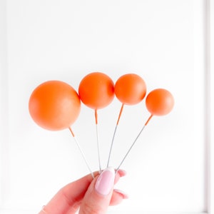 Cake Balls Set of 4 - Orange Cake Decoration