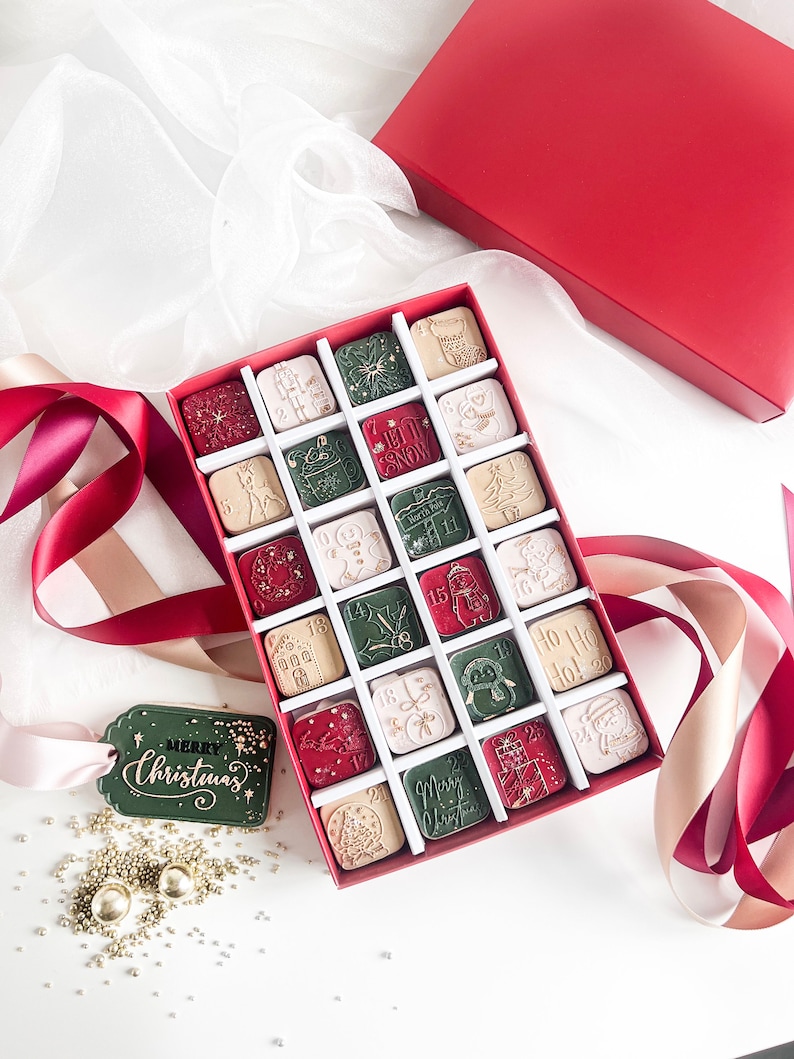 Chellbells Cakes 24 Days of Christmas Advent Calendar Cookie Embosser