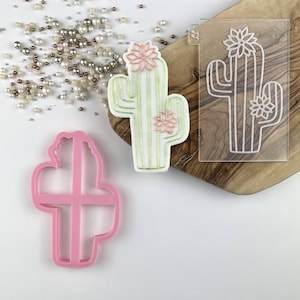 Cactus Cookie Cutter e Embosser, Fiesta Cookie Stamp, Festival Cookie Embosser, Carnival Cookie Cutter, Postal Box Ideas