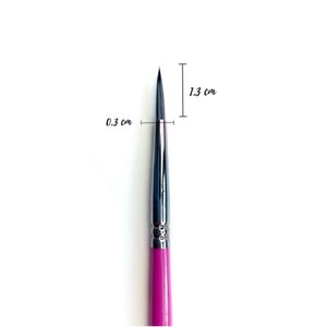 LissieLou Pointed Paint Brush Size 2, Baking Tools, Paintbrushes for Baking, Fine Paint Brush, Detailed Paint Brush