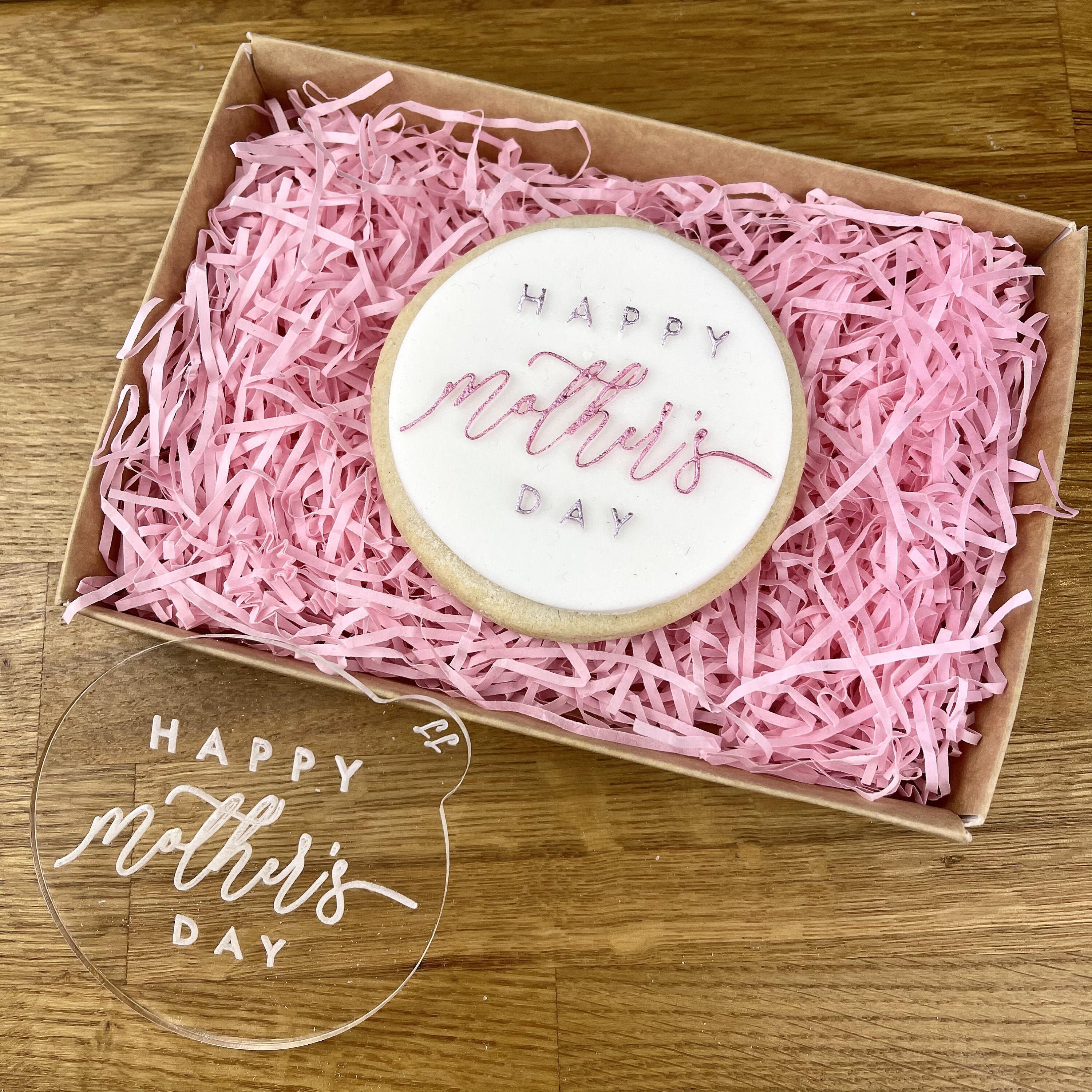 3 Inch Script Happy Mother's and Father's Day Cookie Set