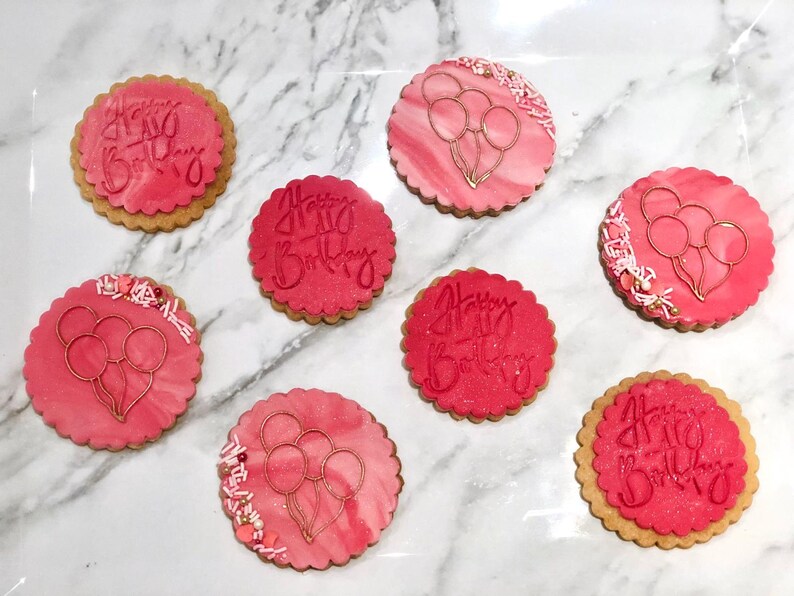Happy Birthday Cookie Stamp Fondant Stamp Fondant Cookie Etsy