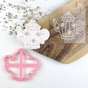 Afternoon Tea Pot Cookie Cutter and Embosser, Hen Party Cookie Stamp, Wedding Cookie Embosser, Bridal Party Cookie Stamp, Postal Box Ideas