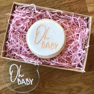 Oh Baby Cookie Embosser, Baby Shower Cookie Stamp, Baby Shower Cookie Embosser, Fondant Embosser, Baby Icing Stamp, Baby Shower Stamp
