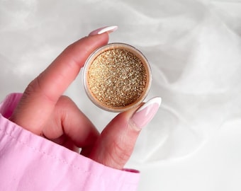 Edible Metallic Gold Glitter Dust for Cakes & Food – 100% Edible Metallic Gold by LissieLou – Premium Food Safe Cake Decorating Dust