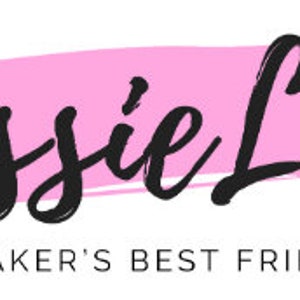 May include: Pink and white logo with the text "Lissie Lou" in black cursive font. The text "A Baker's Best Friend" is below the logo in black.