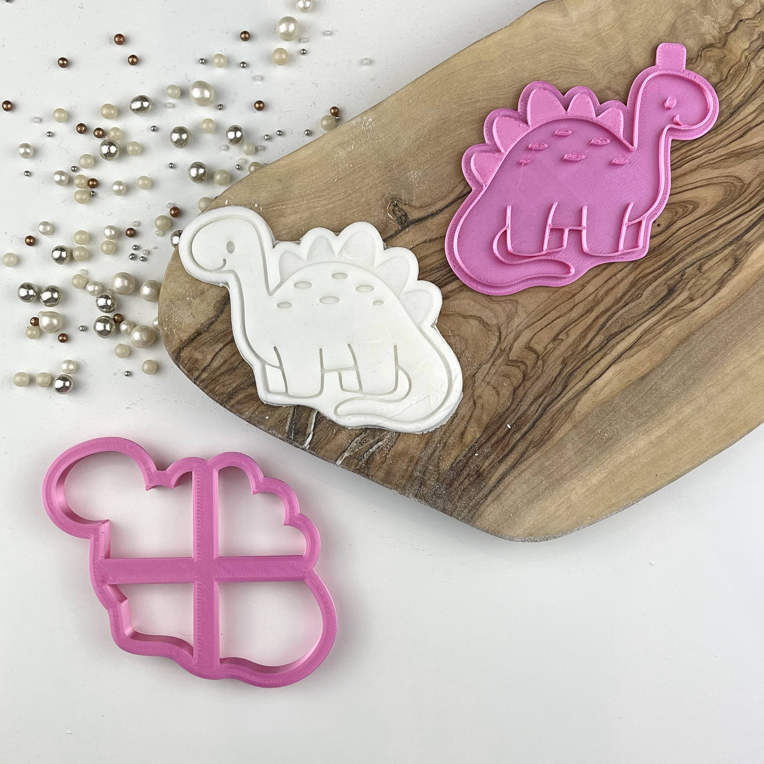 Diplodocus Cookie Cutter and Stamp Dinosaur Cookie Cutter Etsy