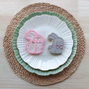 Kaninchen Farm Yard-Ausstechform und Prägestempel, Ausstechform zum Ausschneiden, Fondantprägestempel
