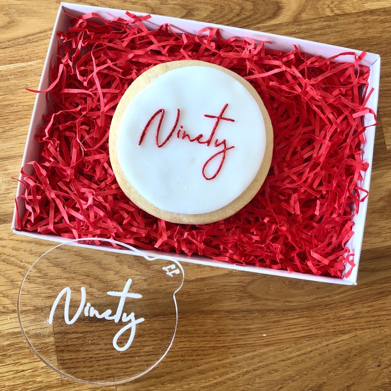 Number One to One Hundred Cookie Embosser Birthday Fondant Etsy